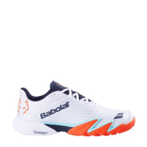 Basquette BABOLAT PREMURA 3 JUAN LEBRON BLANC_ORANGE